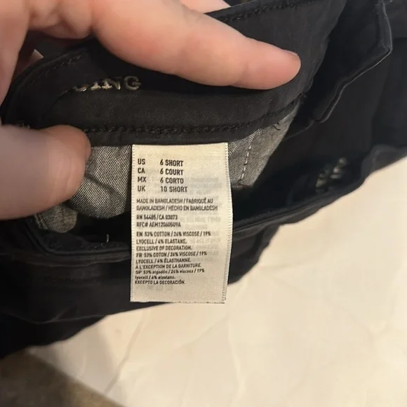 American Eagle Outfitters Super Super Stretch X Black Zipper Jeans Womens 6Short - Picture 3 of 4